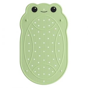 UNEEDE Tapis de Bain Antidérapant pour Enfants, Forme de Grenouille, Tapis de Douche pour Enfants, 76 x 45 cm, Tapis de Bain pour Bébés, Tapis Antidérapant pour Baignoire, Ventouses Puissantes (ZHI-hui, neuf)
