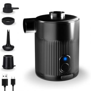 Pompe À Air Rechargeable Portable – 5000 Pa, 450 L/Min, 4 Buses, pour Matelas Gonflable, Bateau, Camping, Piscine, Sac Vide (SW-Tech, neuf)