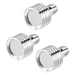 Tinoaly 3pcs Buses Pulvérisation pour Nettoyeur Haute Pression, Acier Inoxydable 3 Tailles d'Ouverture Buse Lavage Doux sous Pression avec Raccord Rapide 1/4 pour Arrosage de Jardin Voiture Meubles (iHision, neuf)