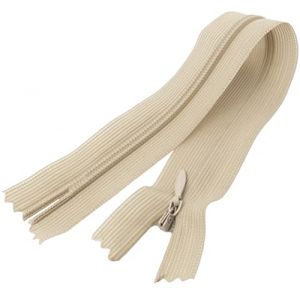 AERZETIX - C60542 - Lot de 10 Fermetures &eacute;clair invisibles 20 cm non-s&eacute;parables - fermeture &agrave; glissi&egrave;re cr&eacute;maill&egrave;re - couleur beige clair - maroquinerie jean pantalon robe jupe curseur v&ecirc;tement (Tuning, neuf)