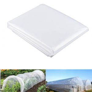Trlyane Bache pour Serre 2Mx10M, Extra &Eacute;pais Bache Plastique Transparente, Bache Serre Tunnel, Film Poly&eacute;thyl&egrave;ne de Clair Jardin Grandir Couverture pour L&eacute;gumes Tomate Fruits (Trlyane, neuf)