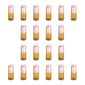 YUSSEQDD Flacon roll-on vide, flacon roll-on en verre rechargeable, pour liquides, huiles essentielles, format voyage compact, se glisse facilement dans un sac &agrave; main, roll-on portable pour (Fucadeli1992, neuf)