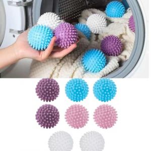 Boules de Séchage,8pcs Boules de Lavage,Boule de Sèche-Linge pour Machine à Laver,Balles de Séchage,Boules de Séchage Réutilisables,Boule de Lavage pour Machine à Laver,Réutilisable (Seaneene, neuf)