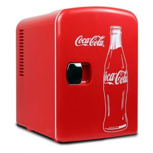 Koolatron Coca Cola Mini r&eacute;frig&eacute;rateur silencieux pour chambre &agrave; coucher 4 L 6 canettes pour soins de la peau, bureau, nourriture, boissons, enfants 12 V, r&eacute;frig&eacute;rateur portable pour la maison, la (Koolatron International LTD, neuf)