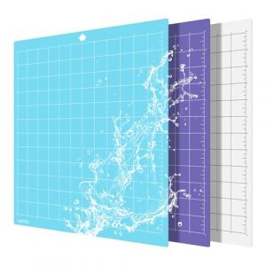 Prime Vinyl Lot de 3 tapis de découpe pour Silhouette Cameo 4/3/2/1 - 30,5 x 30,5 cm - Tapis de découpe antidérapant - Poignée standard - Poignée légère - Poignée solide - Lot de tapis de découpe (Prime Vinyl Europe, neuf)