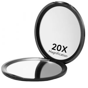 Zernblend Miroir De Poche Compact avec Grossissement 1X/20X, Idéal pour Les Déplacements, Miroir Grossissant 20 Fois, Miroir De Voyage, Miroir Cosmétique (JIANSHIXIANQINHAOKEJIYOUXIANGONGSI, neuf)