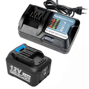 Energup 12V 4.0Ah Batterie pour Makita Batterie 12V avec Chargeur DC10SB DC10WD Compatible avec Makita BL1041B BL1040B BL1016 BL1020B BL1021B (AUKEPower, neuf)