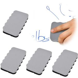 4Pcs Effaceur Tableau Blanc Gommes Magnétiques pour Tableau Blanc avec Tampon en Feutre Épais Effaçable à Sec pour Tableau Blanc pour Enfants Effaceur à Sec Coloré pour Nettoyer Ardoise Effacable (DuXin-FR, neuf)
