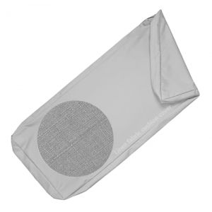 Housse de Coussin pour Banc Extérieur Interieur de Jardin 150 cm/180 cm/120x50/100x40, épais 5cm, Housse de Rechange en Lin avec Fermeture éclair pour Chaise, Banc(Gris Clair,50x50x5cm) (Maedei Daner, neuf)