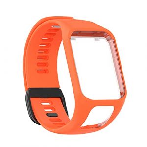 Bracelet de rechange pour montre connectée TomTom Golfer 2/Runner 2/Runner 3, Silicone, Pas de gemme (ZZHM, neuf)