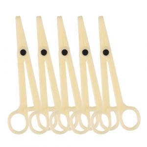 DECHOUS 5 pi&egrave;ces Pince &agrave; Piercing Jetable Beige Pince &agrave; Joint Plastique Professionnelle pour Corps Oreille L&egrave;vre Nez Nombril Outil Ajustable et D&eacute;sinfect&eacute; pour Homme et Femme (Delicious.C, neuf)