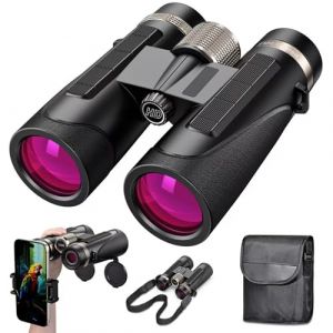 Auricase Telescope Monoculaire, Monocular, 12X50 HD &Eacute;tanche BAK4 Prisme Lunette monoculaire, avec Clip pour T&eacute;l&eacute;phone Portable pour Observation Oiseaux, Chasse, Randonn&eacute;e, Concert (2-Noir) (Jinhan Industrial, neuf)