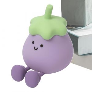 Générique Lampe tactile de chevet, veilleuse pour | Lampe tactile en forme d'aubergine - Lampe LED en silicone avec capteur tactile, lampe de chevet pour chambre, chambre, hall (frankey, neuf)