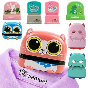 Tampon Prenom Vetement Enfant Personnalis&eacute;, Tampon Encreur Textile Personnalisable Vetement, Nominatif Personnalis&eacute; Vetement Enfant, Tampon Nominatif Pour Marquer Les V&ecirc;tements (yueshishangmao, neuf)