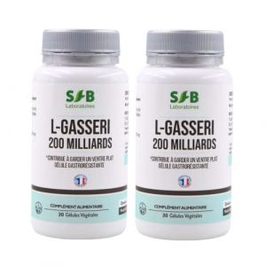 Lactobacillus Gasseri 200 milliards - Flore Intestinale - Digestion et Minceur - 20 milliards d'UFC/jour/g&eacute;lule - Dos&eacute;e &agrave; 100 mg - SFB Laboratoires - Lot de 2 (SARL DIFFUSION EXPRESS - SFB LABORATOIRES, neuf)