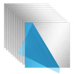 SLTAXAR 10 PCS Plaque en Aluminium Épaisseurs 0.5mm, Panneau en Aluminium 20 * 20cm Plaque en Tôle d'Aluminium Feuille d'Aluminium 0.5mm pour Soudage, Découpage, Bricolage (Smaejhgmlsbj, neuf)
