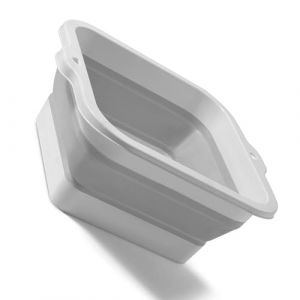 Aoaoy Bassin de bain de pieds pliable, seau de bain de pieds pliable en silicone avec grande capacit&eacute; et design r&eacute;tractable, pour la maison et les voyages (gris) (jiabaorun, neuf)