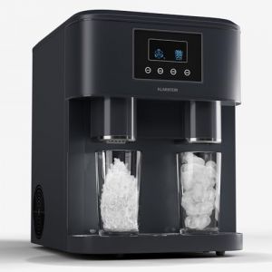 Klarstein Machine a Glacons, Machine à Glacons pour la Maison, Machine a Glacon 1.8 litres, Fonctionnement Rapide, Ice Maker 15kg de Glace, Petits et Grands Glaçons, Machines à Glaçons Autonettoyante (Klarstein France, neuf)