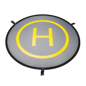 Mantona Place d'atterrissage de Drone Pliable avec Sac de Transport, 107 cm de diam&egrave;tre, id&eacute;al pour Drone t&eacute;l&eacute;command&eacute;, Quadcopter, Mini h&eacute;licopt&egrave;re (Wiltec Wildanger Technik GmbH, neuf)