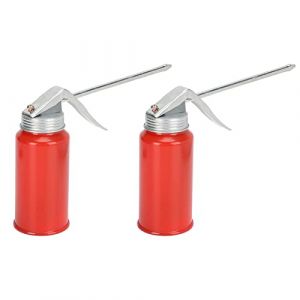 Lwuey 2 Pièces Burette à Huile en Métal,200ml Huileur Haute Pression Pompe pour Bidon avec Pompe Manuelle et Bec Fixe pour Aux Voitures,Motos,Camions,Moteurs (Liwuwer, neuf)