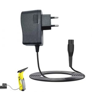 5,5V Chargeur pour Karcher Lave Vitre WV2, WV 2 Plus, WV1, Cable Alimentation pour Nettoyeur Lave Vitres Kärcher WV60, WV70, WV75, WV5, WV55 Adaptateur Secteur pour Nettoyeur de Fenêtres (DOOMO life, neuf)