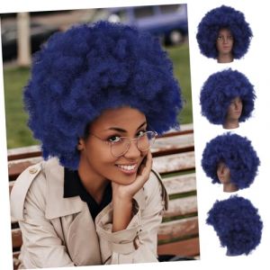 Gatuida Perruques Afro Courtes Et Moelleuses Perruques Synth&eacute;tiques Afro Pour Femmes Noires Perruques Boucl&eacute;es Pour Halloween Cheveux Noirs Cosplay Perruques Noires Courtes Et (Queenie ruy, neuf)