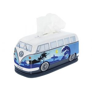 BRISA Collection VW - Distributeur de mouchoirs en néoprène Volkswagen pour cosmétiques, Serviettes, Papier, mouchoirs T1 Combi Bus (Surf/Bleu) (BRISA Entertainment GmbH, neuf)