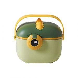 URFEDA Bo&icirc;te Doseuse &agrave; Poudre de Lait, Doseur de Lait Bebe avec Scoop, Portable Bo&icirc;te de Stockage de Lait en Poudre, &Eacute;tanche Et Imperm&eacute;able &agrave; L'humidit&eacute;pour, pour Maison, Voyage (13x12x10,5cm Vert) (iShang Direct, neuf)