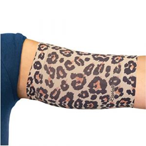 Linphelle Manchon Bras en Microfibre pour Picc Line - Manchette Bras en tissu respirant et design, id&eacute;al pour PICC, Glucometre pour glyc&eacute;mie, Tatouage ou Blessures, Animalier, Taille 2 (Mediksan, neuf)