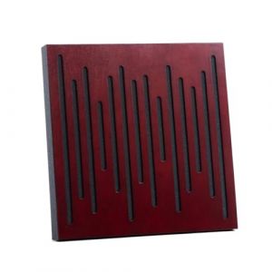 Bluetone Acoustic WaveFuser Wood - Panneaux acoustiques en bois naturel - Panneaux acoustiques - Mousse acoustique 50 x 50 cm (acajou) (Bluetone Acoustics, neuf)