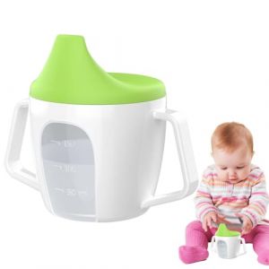 G&eacute;n&eacute;rique Baby Beak Tasse-cube-cute Cup De Lot Avec Poign&eacute;es Et &Eacute;chelle | Sessions Snid Pour Nourrir Les Atteints De Gobelet Non Gliss&eacute; Pour Gilets Spout-Safe Trainer Pour Les Tout-petits (fuyuhenst, neuf)