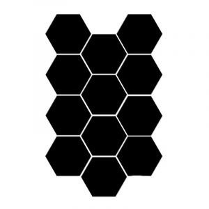 BBTISG Lot de 12 panneaux acoustiques hexagonaux autocollants en mousse haute densit&eacute; pour studio de podcast, salon, bureau (T) (bubblesbeer, neuf)