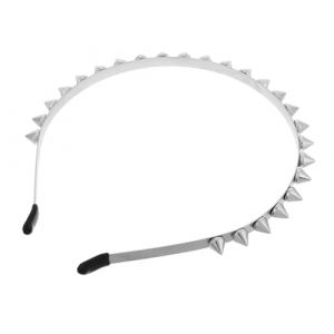 CLISPEED Serre-t&ecirc;te Gothique &agrave; Pointes pour Femme Bandeau Cosplay avec Clous M&eacute;talliques Accessoire Punk pour Tenues (Yeahzl, neuf)