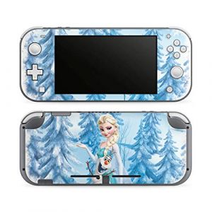 DeinDesign Autocollant Compatible avec Nintendo Switch Lite Sticker Film Autocollant La Reine des neiges Elsa Produit sous Licence Officielle Disney (DeinDesign - GmbH, neuf)