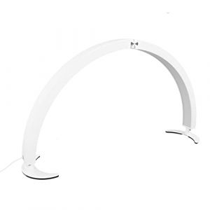Bewinner Lampe &agrave; LED pour Cils, Lampe Demi-Lune pour Extension de Cils, 28 Pouces 40W 3200K-5600K 10 luminosit&eacute; 7 R&eacute;glages de Couleur R&eacute;glable Demi-Lune Lampe de Bureau pour Ongles beaut&eacute; (Bewinner151, neuf)