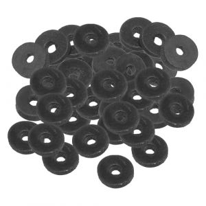 PATIKIL Joint Plat En Caoutchouc M4, Lot De 100, Diamètre Intérieur 4mm, Diamètre Extérieur 13mm, Épaisseur 3mm, Joint D'étanchéité Pour Robinet, Tuyau D'eau, Boulon De Fixation, Noir (PATIKIL UK, neuf)