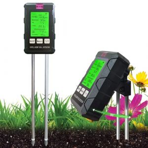 Cuteefun Testeur Humidité Plante, 6 en 1 Kit D'Testeur de Sol avec Lumière/pH/Température/Humidité/Fertilité, pH Metre Sol pour Le Jardinage, l'agriculture, Les Plantes D'IntéRieur et D'Extérieur (WangChuan-HT, neuf)
