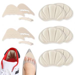 COYUN 2 Paires Insert Orteil Protege Orteil Mousse Rembourrage Coussinet Orteil Insert De Remplissage D'Orteil Remplisseur + 3 Paires Coussinets De Talon Éponge Coussinets De Talon Epais, chair (HLWA RETAILS LTD UKSTORE, neuf)