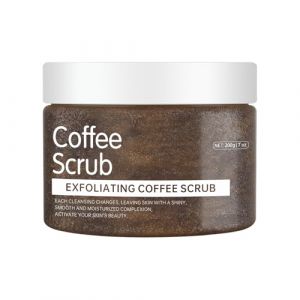 FGUUTYM Scrub Exfoliant pour pieds et corps au collag&egrave;ne et exfoliant pour raffermir la cellulite et la peau gr&acirc;ce au gommage corporel, exfoliant, nettoyage en profondeur, huile de jojoba au caf&eacute; et (KKpaki, neuf)