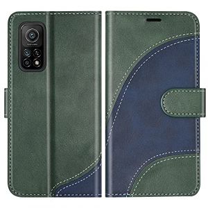 BoxTii Coque pour Xiaomi MI 10T Pro/Xiaomi MI 10T, Portefeuille Etui en Cuir PU, Magn&eacute;tique Protection Housse Coque pour Xiaomi MI 10T Pro/Xiaomi MI 10T, Vert (BoxTii, neuf)