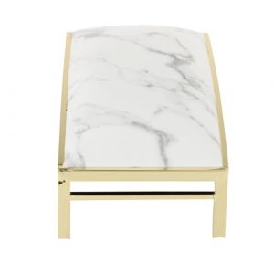 Repose-bras pour Proth&eacute;siste Ongulaire Support d'accoudoir &agrave; ongles en PU, support m&eacute;tallique Stable, oreiller main de manucure, coussin repose-main for personne(Marble) (LuoHeShiShenXiShangMaoYouXianGongSi, neuf)