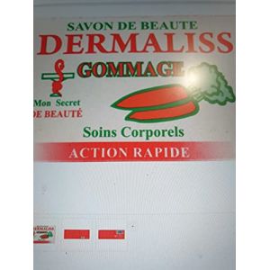 2 SAVONS DERMALISS,rajeunit le teint, gommant, clarifiant savon sans hydroquinone (affroshop, neuf)