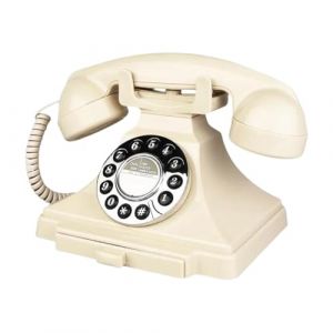 Milageto Livre Audio pour mariage, t&eacute;l&eacute;phone, livre Audio, Vintage, enregistreur t&eacute;l&eacute;phonique pour Bar, cadeaux de f&ecirc;te, r&eacute;ception nuptiale, blanc (Milageto-EU, neuf)