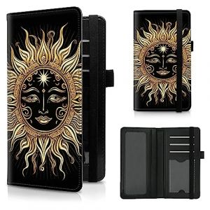 CGFGHHUY Porte-ch&eacute;quier Motif Tortue de Mer Vert en PU pour Ch&egrave;que Personnel avec Emplacements pour Cartes et Porte-Stylo et Sangle &Eacute;lastique pour Doublons de Ch&egrave;ques, soleil, 7.28 x 3.93 inch (CGFGHHUY, neuf)