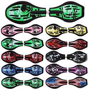 FunTomia Waveboard charge max 120 kg, avec roulement ABEC-11 + sac et CD inclus - vert avec la conception de cr⮥ (S+S Sportartikel GmbH, neuf)