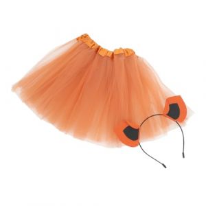 SAFIGLE Oreilles de Cheval et Jupe &agrave; Motifs Animaux Bandeau pour D&eacute;guisement Gar&ccedil;on Fille Cosplay Animal (Grand Di, neuf)