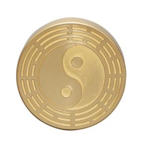 Happyyami Poids Laiton Rond pour Calligraphie Chinoise Presse-Papier Créatif Outil de Bureau pour Apprentissage Pratique pour Culturels (Jimenez Ursula, neuf)