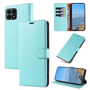 KKEIKO Coque pour Honor X8A, Antichoc Magnetique &Eacute;tui &agrave; Rabat avec Porte Cartes, Portefeuille Housse en Cuir PU pour Honor X8A, Vert (KKEIKO, neuf)