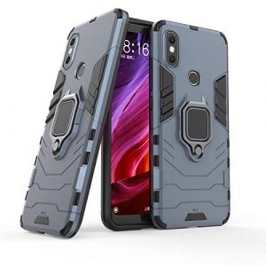 Max Power Digital Coque pour Xiaomi Mi A2 Housse Antichoc avec Anneau Rotatif Aimant Etui Magn&eacute;tique Rigide Dure Armure Bague Support Armure Renforc&eacute;e (Xiaomi Mi A2, Marine) (Max Power Digital, neuf)
