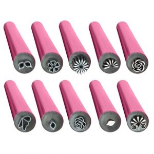 Stylo de tampon pour nail arts, outils de stylo de tampon pour nail arts, 10 pièces, ensemble de stylos de tampon de fleur pour nail arts, stylos de tampon pour nail art pour femmes et filles (tomide, neuf)